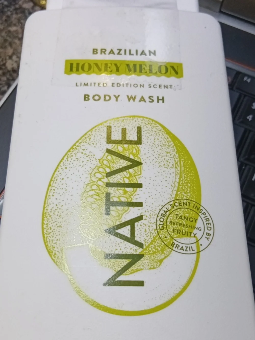 Native Brazilian Honey Melon Body Wash - White & Yellow